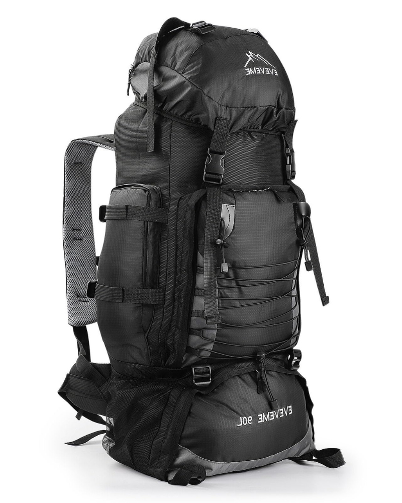 Trenton 90L Waterproof Hiking Backpack – Oxford Camping Rucksack with Multi Compartments