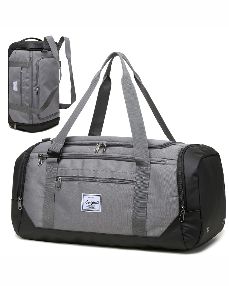 Marlow 40L Travel Duffel Bag – Convertible Gym Holdall with Shoe Compartment