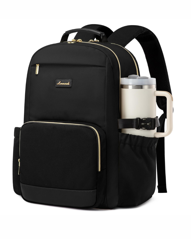 Delaney Women's Laptop Backpack – 15.6 Inch Travel Work Bag with 14 Pockets