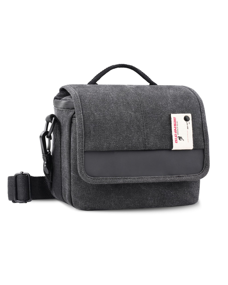 Graham Men's Camera Messenger Bag – Waterproof Canvas Crossbody Bag for DSLR & Mirrorless Cameras