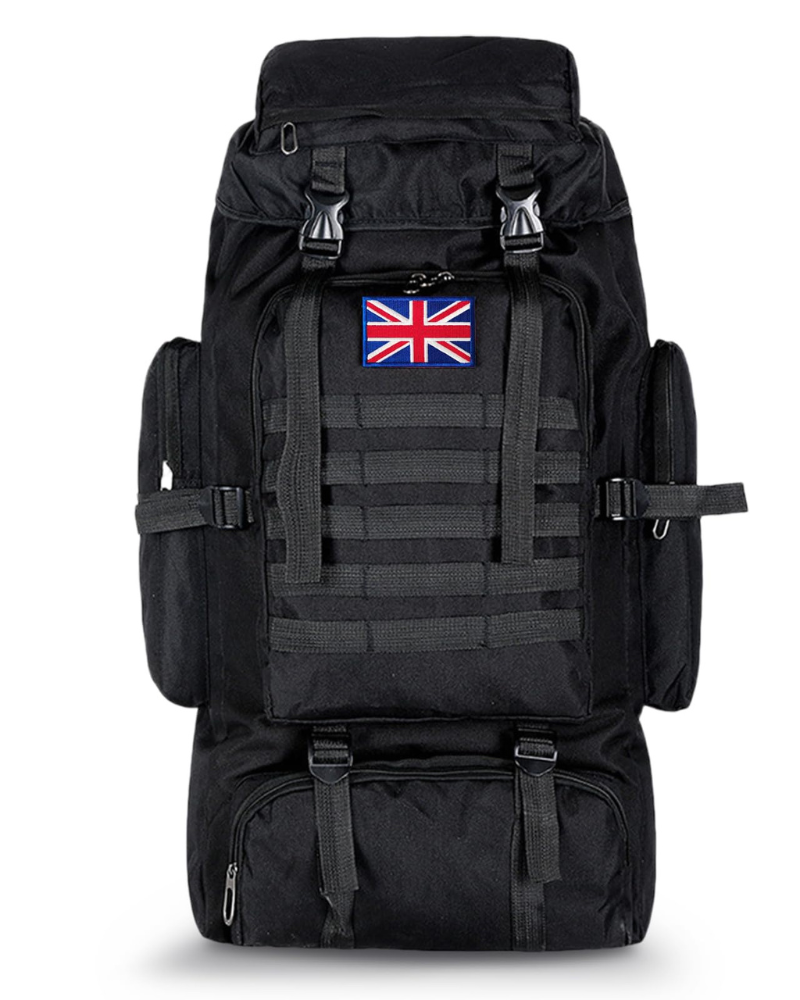 Grady 80L Waterproof Hiking Backpack – Tactical Travel Rucksack with Laptop Sleeve