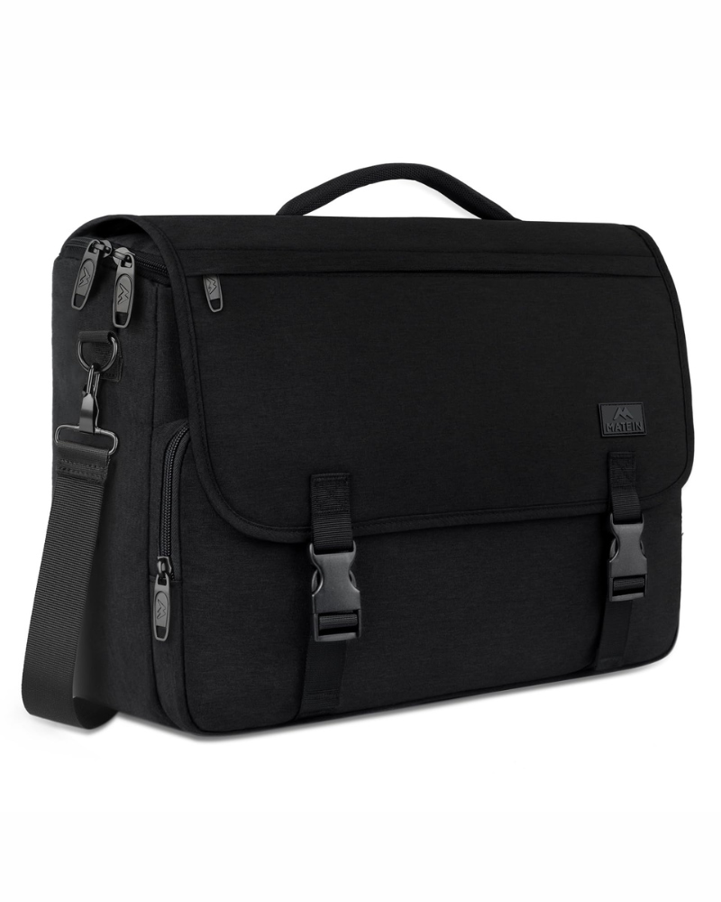 Cliff Men's 15.6 Inch Laptop Messenger Bag – Water-Resistant Nylon Shoulder Bag