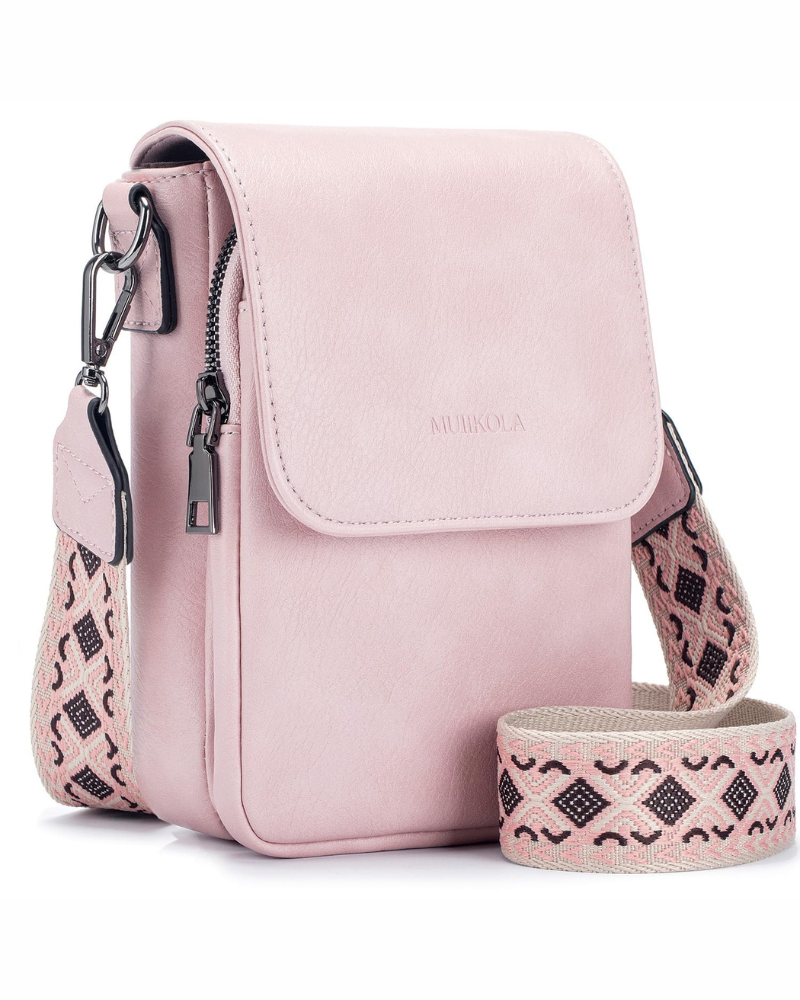 Daphne Women's PU Leather Crossbody Bag – RFID Multi-Pocket Shoulder Bag