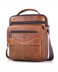 Vincent Men's Leather Crossbody Bag – Genuine Cowhide Shoulder Messenger Bag