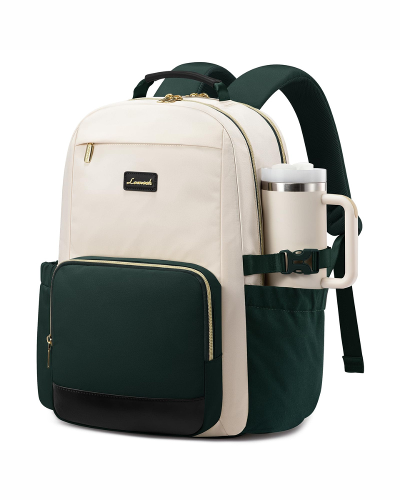 Delaney Women's Laptop Backpack – 15.6 Inch Travel Work Bag with 14 Pockets