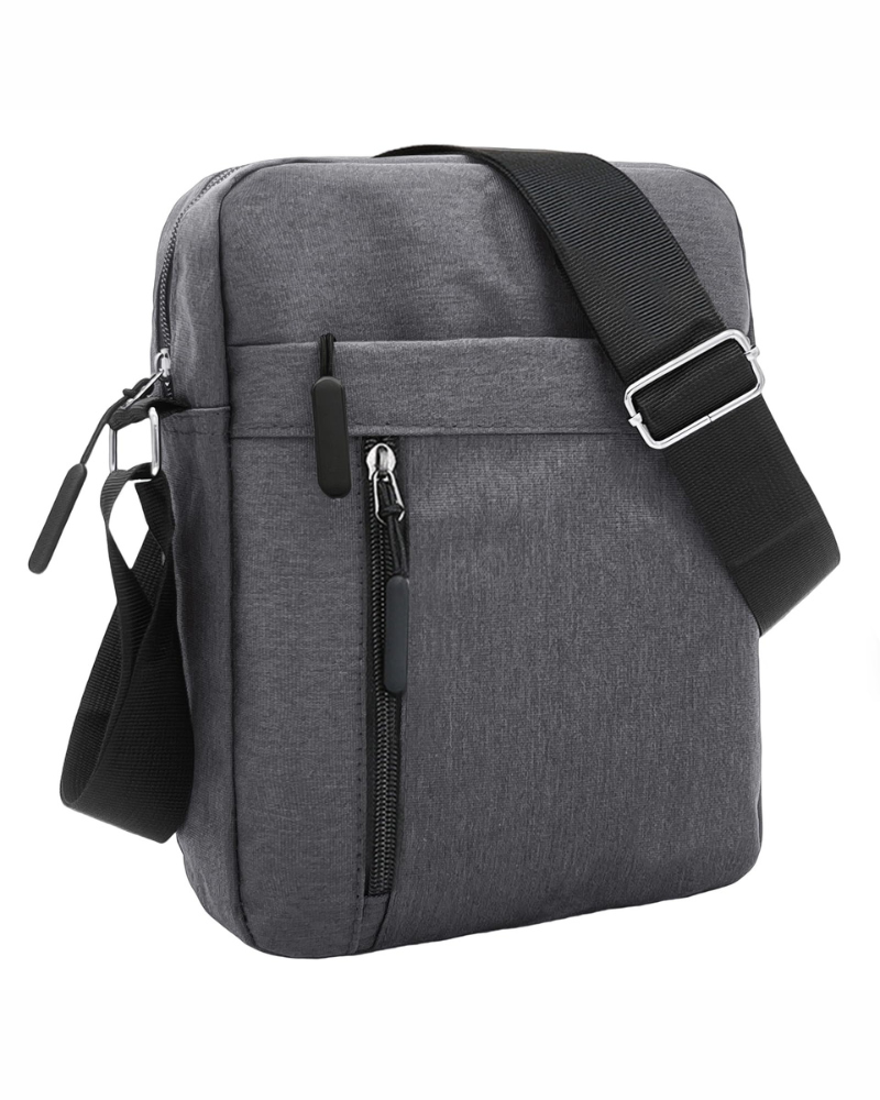 Trevor Men's Oxford Crossbody Bag – Multi Pocket Shoulder Messenger Bag
