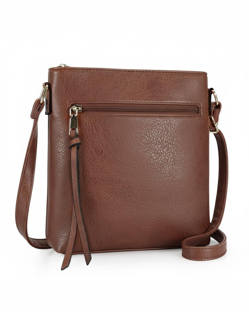Naomi Women's PU Leather Crossbody Bag – Multi-Pocket Adjustable Shoulder Bag