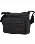 Douglas Canvas Messenger Bag – Multi Pocket Crossbody Shoulder Bag for Men