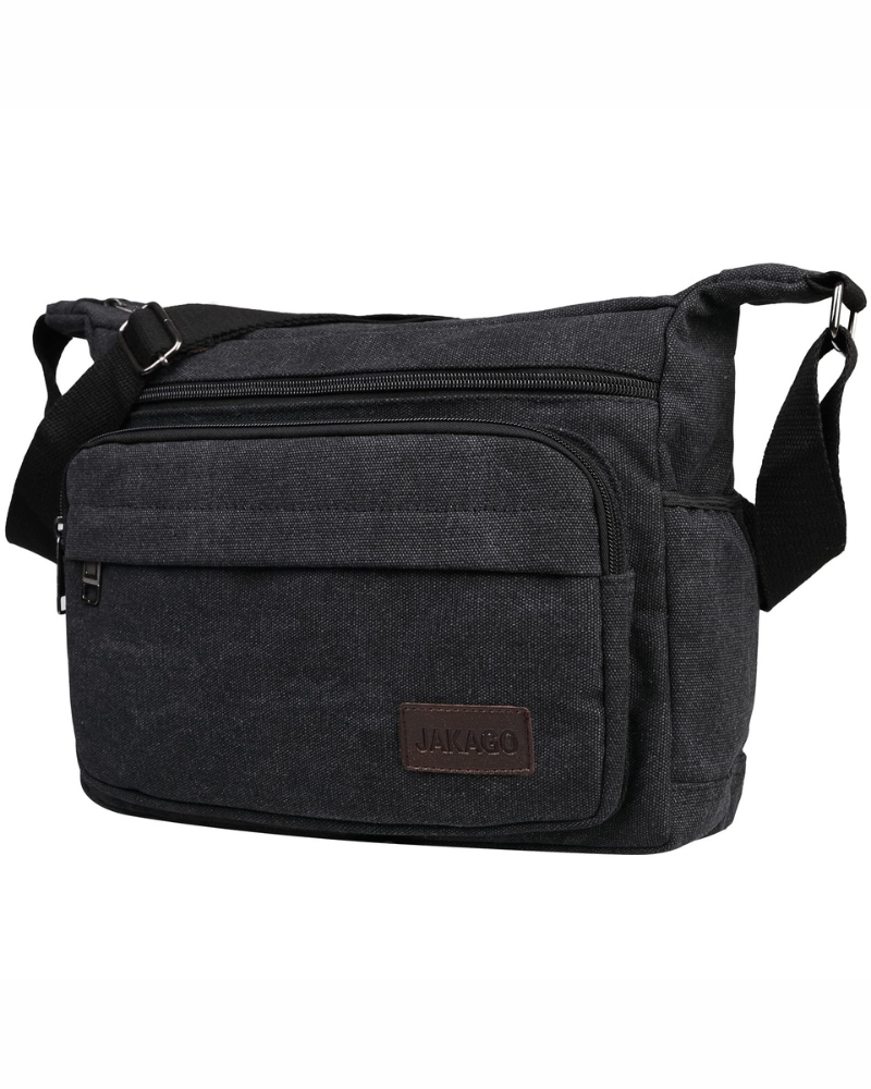 Douglas Canvas Messenger Bag – Multi Pocket Crossbody Shoulder Bag for Men