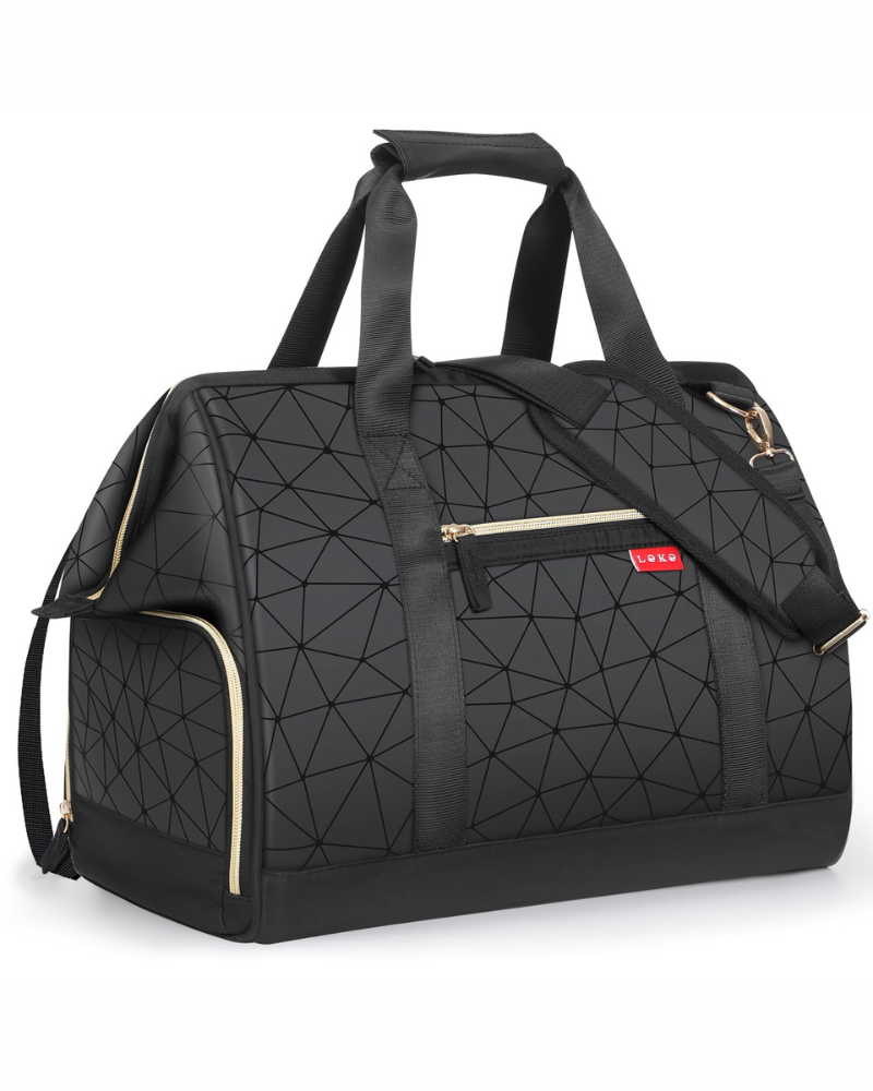Sienna Women's 33L Travel Duffel Bag – Oxford Holdall with Shoe Compartment & Shoulder Strap