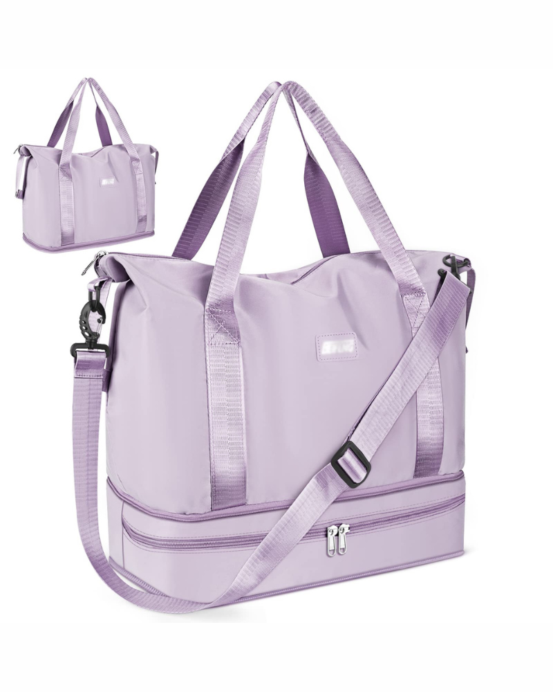 Aubrey Women's Expandable Travel Duffel Bag – Cabin Holdall with Wet Pocket & Trolley Sleeve