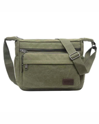 Douglas Canvas Messenger Bag – Multi Pocket Crossbody Shoulder Bag for Men