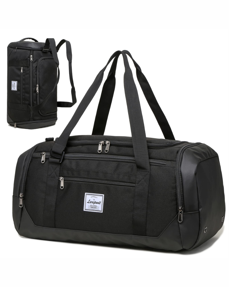 Marlow 40L Travel Duffel Bag – Convertible Gym Holdall with Shoe Compartment