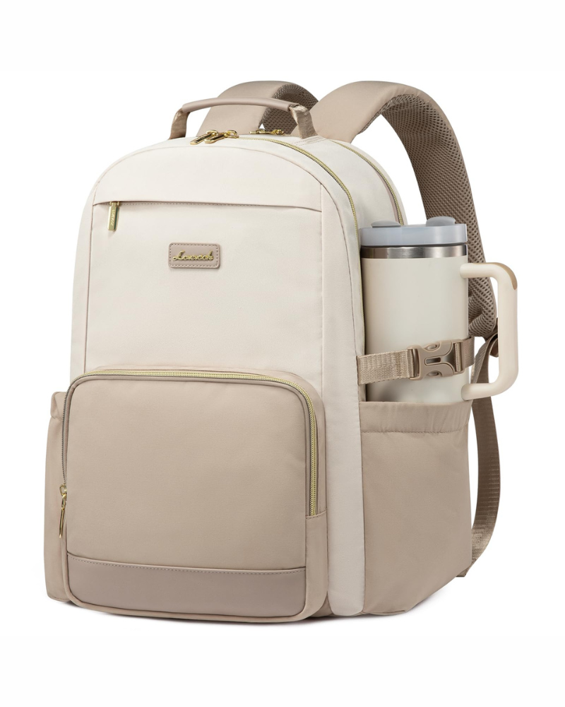 Delaney Women's Laptop Backpack – 15.6 Inch Travel Work Bag with 14 Pockets