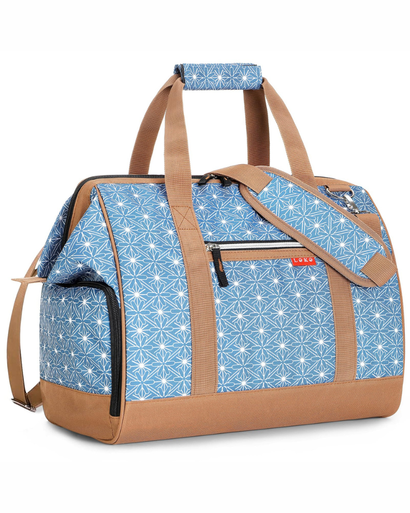 Sienna Women's 33L Travel Duffel Bag – Oxford Holdall with Shoe Compartment & Shoulder Strap