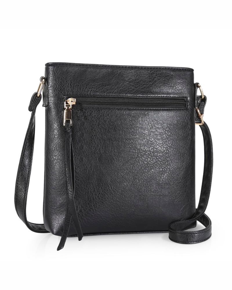 Naomi Women's PU Leather Crossbody Bag – Multi-Pocket Adjustable Shoulder Bag