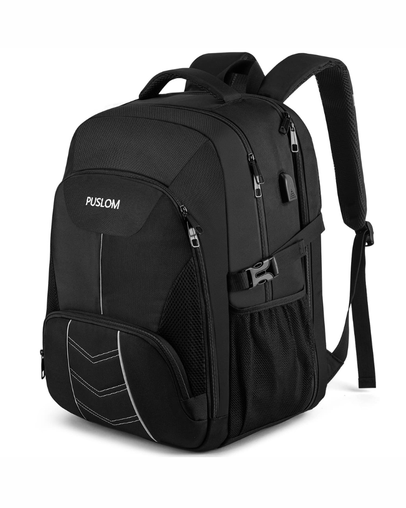 Adrian Men's Laptop Backpack – 55L Travel Rucksack for 18.4" Laptop with USB Charging Port