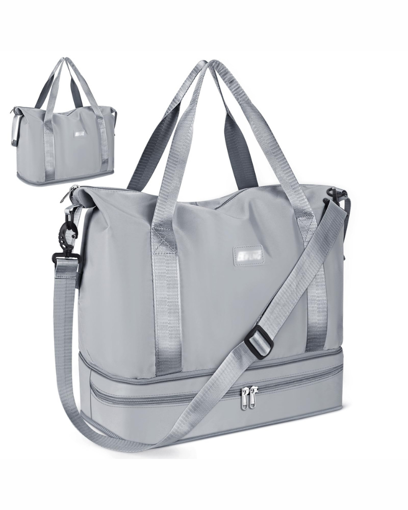 Aubrey Women's Expandable Travel Duffel Bag – Cabin Holdall with Wet Pocket & Trolley Sleeve