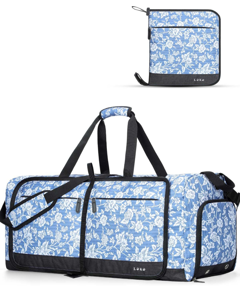 Callan Men's 60L Foldable Travel Duffel Bag – Oxford Holdall with Shoe Compartment