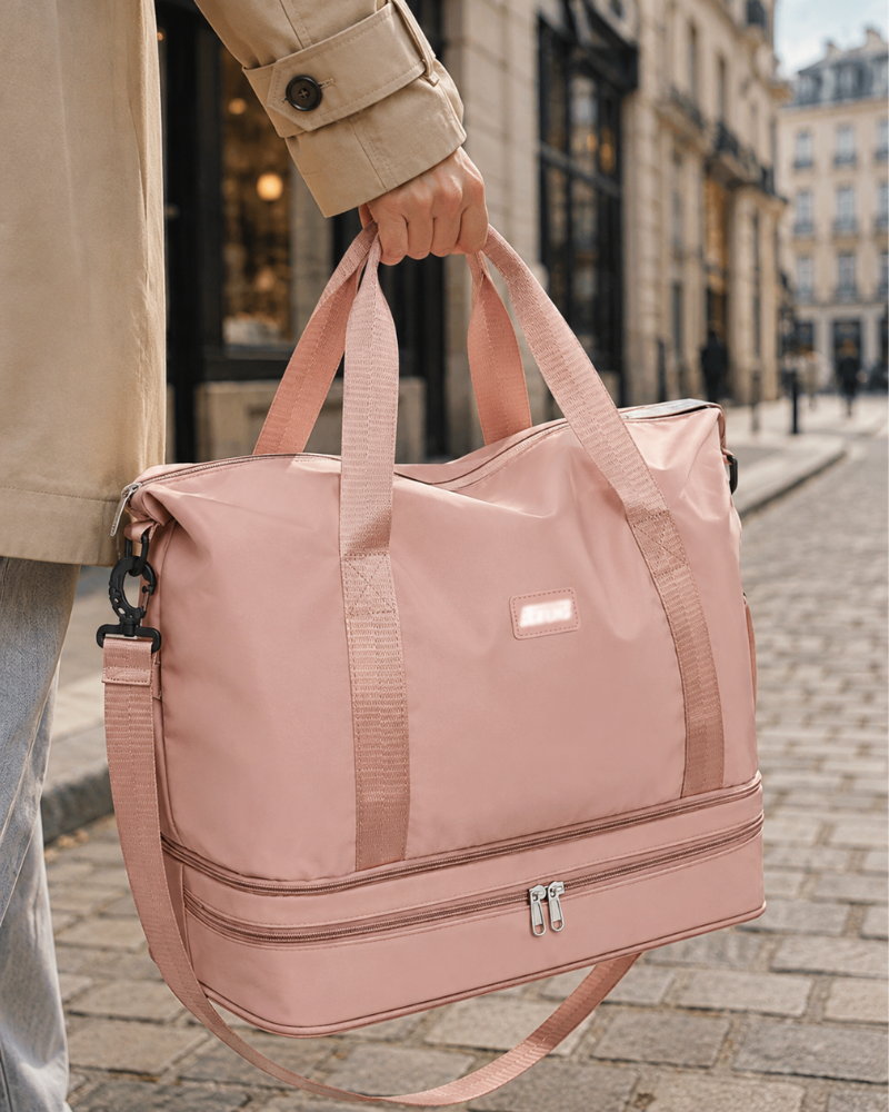 Aubrey Women's Expandable Travel Duffel Bag – Cabin Holdall with Wet Pocket & Trolley Sleeve