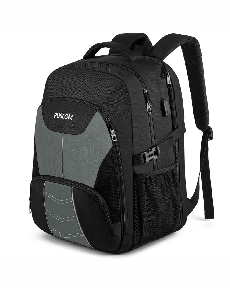 Adrian Men's Laptop Backpack – 55L Travel Rucksack for 18.4" Laptop with USB Charging Port
