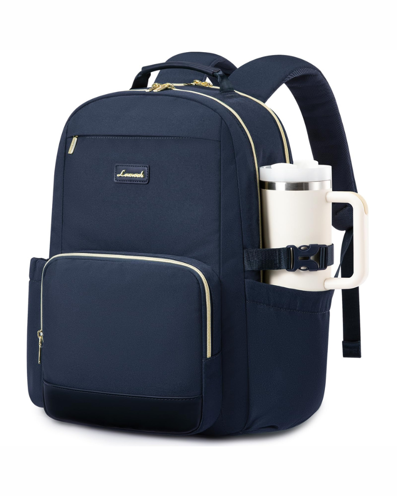 Delaney Women's Laptop Backpack – 15.6 Inch Travel Work Bag with 14 Pockets