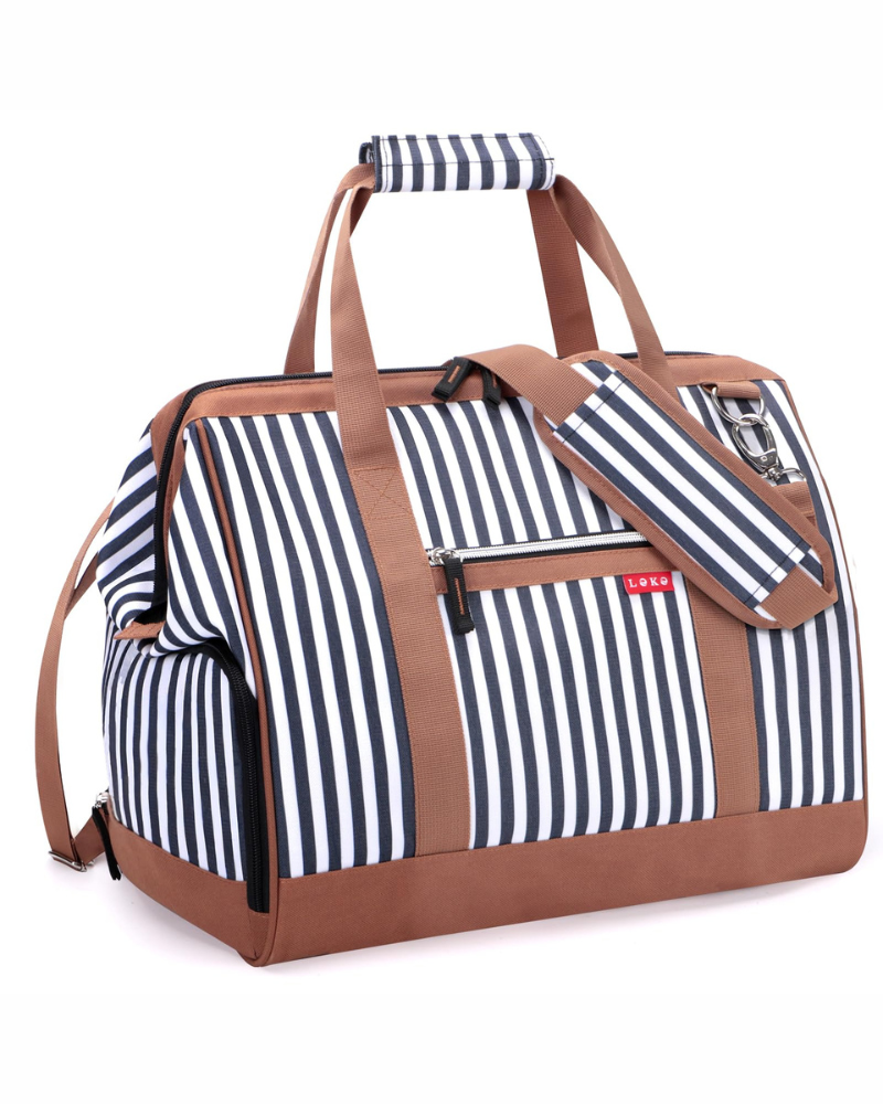 Sienna Women's 33L Travel Duffel Bag – Oxford Holdall with Shoe Compartment & Shoulder Strap
