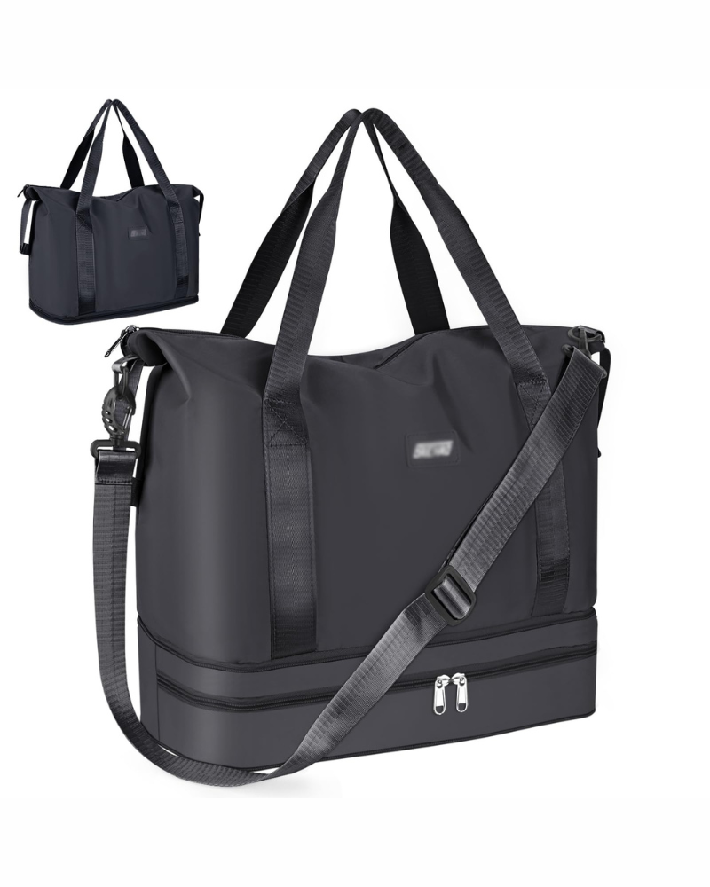 Aubrey Women's Expandable Travel Duffel Bag – Cabin Holdall with Wet Pocket & Trolley Sleeve