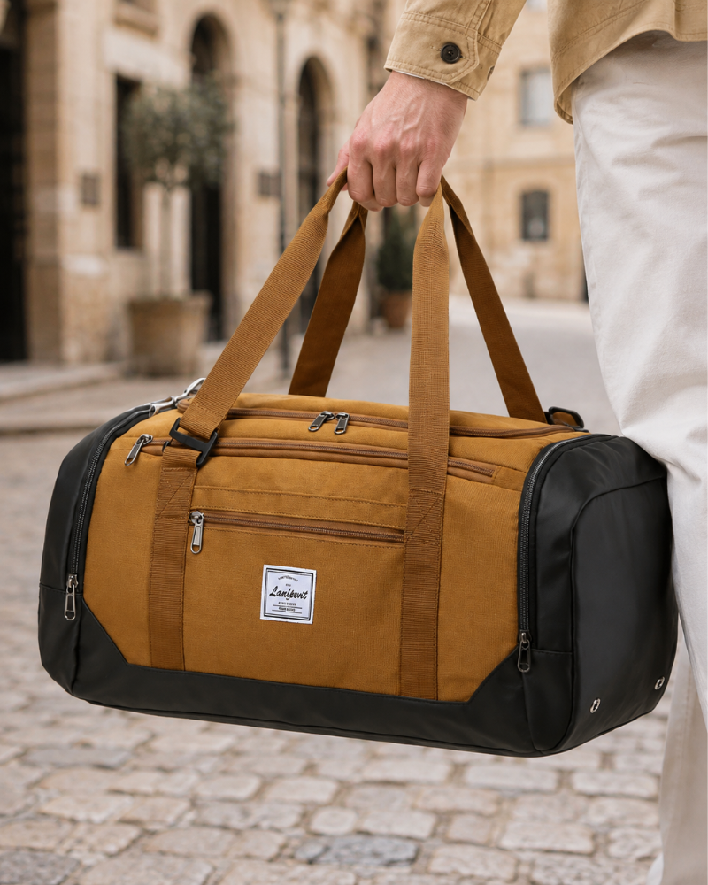 Marlow 40L Travel Duffel Bag – Convertible Gym Holdall with Shoe Compartment