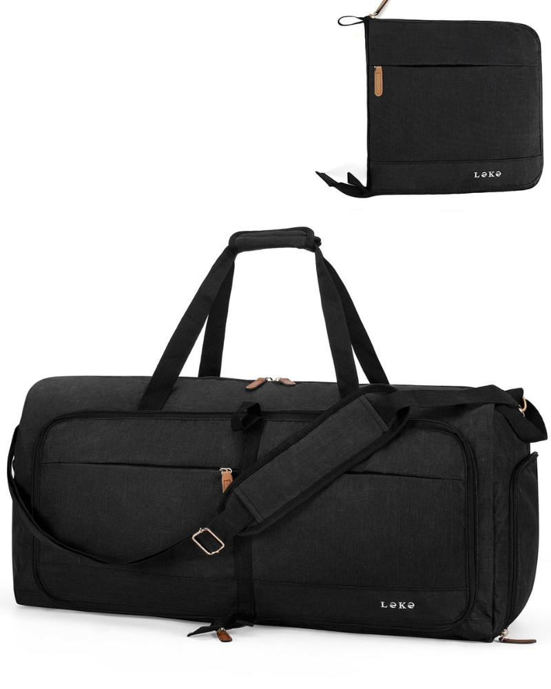 Callan Men's 60L Foldable Travel Duffel Bag – Oxford Holdall with Shoe Compartment