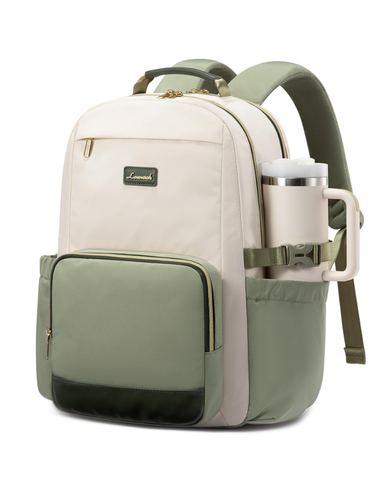 Delaney Women's Laptop Backpack – 15.6 Inch Travel Work Bag with 14 Pockets