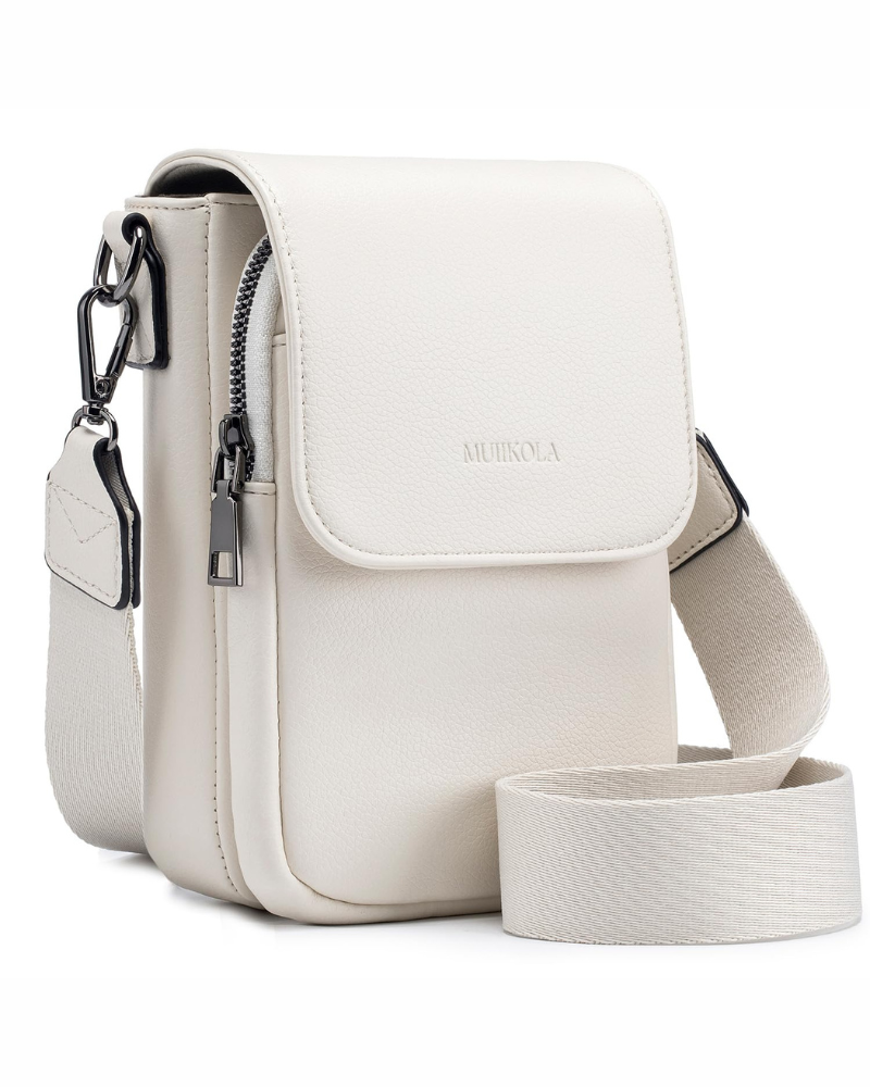 Daphne Women's PU Leather Crossbody Bag – RFID Multi-Pocket Shoulder Bag
