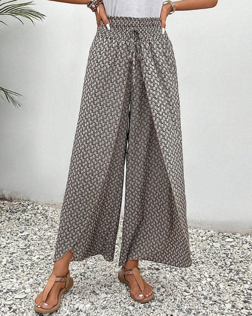 Adeline Women's Wide Leg Trousers – High Waisted Smart Casual Palazzo Trousers