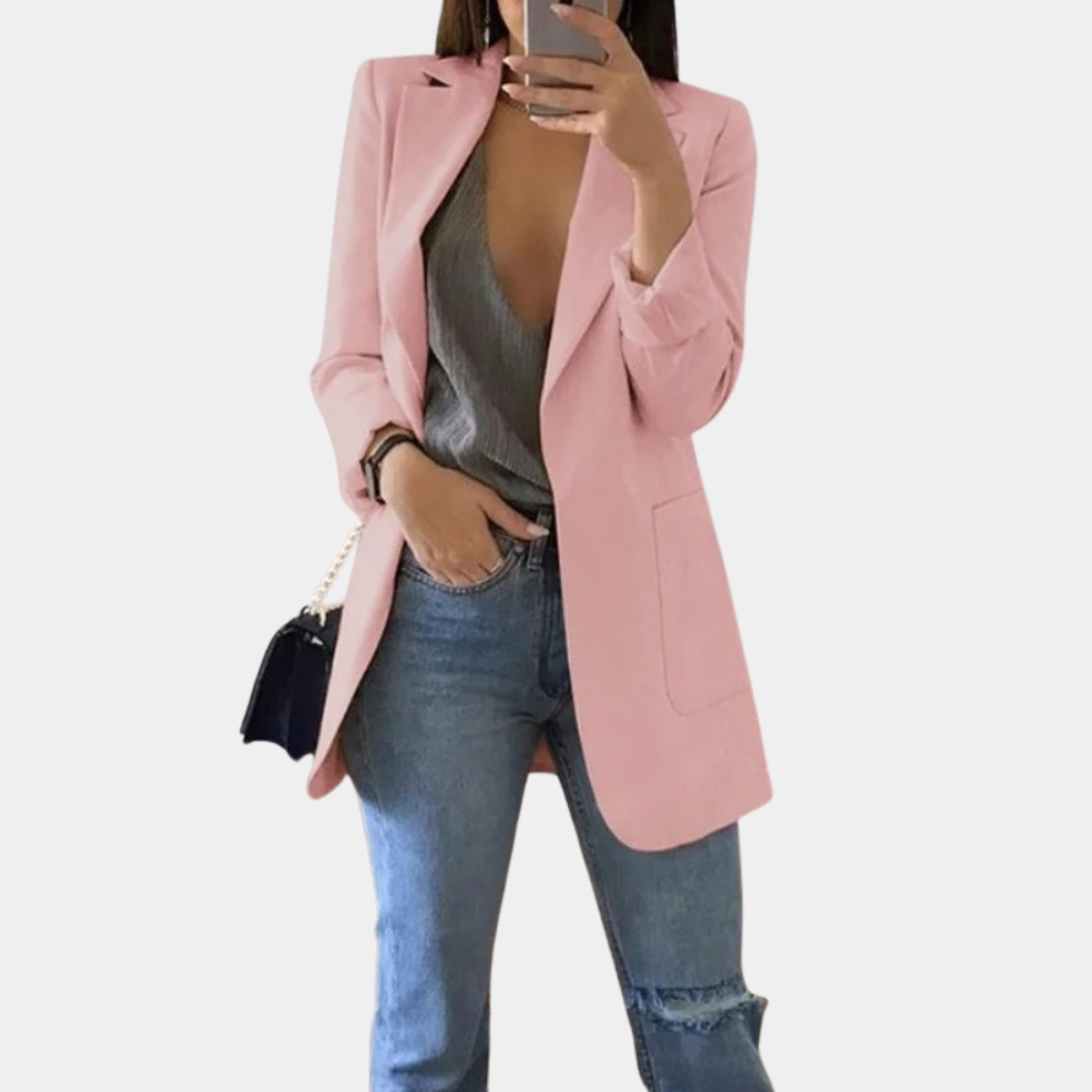 Margaret Women's Blazer – Tailored Long Sleeve Smart Casual Office Jacket