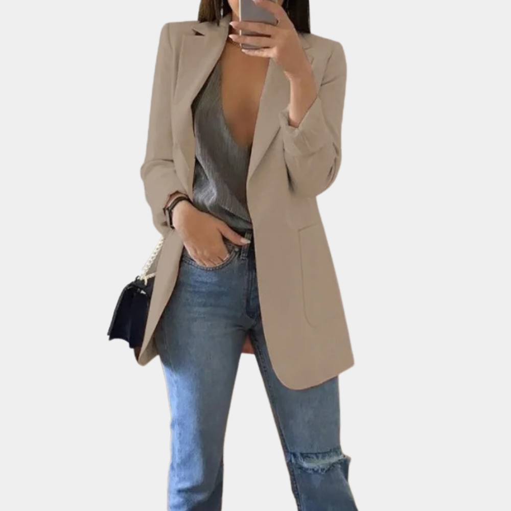 Margaret Women's Blazer – Tailored Long Sleeve Smart Casual Office Jacket