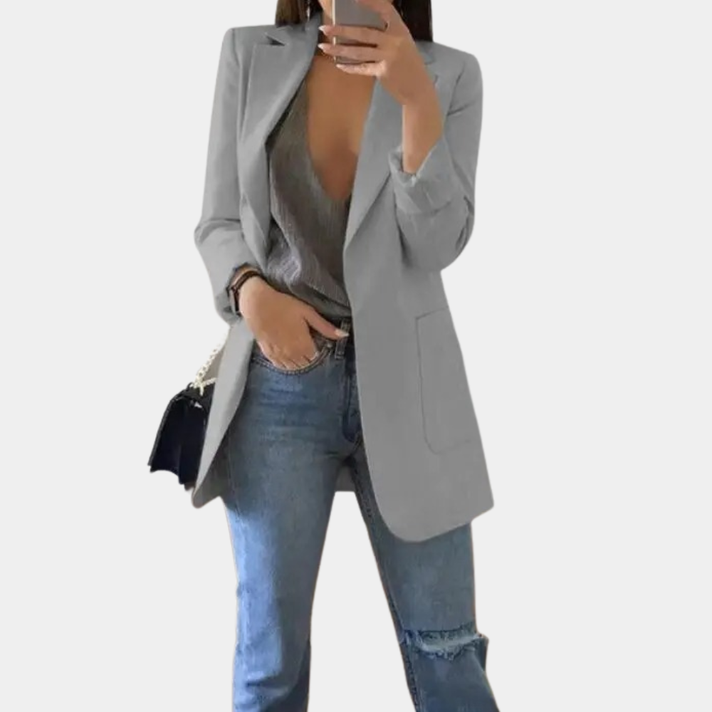 Margaret Women's Blazer – Tailored Long Sleeve Smart Casual Office Jacket