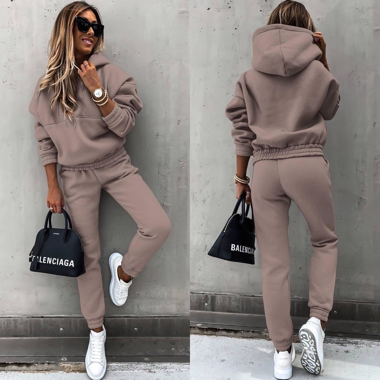 Felicity Women's Lounge Set – Soft Matching Sweatshirt & Joggers Tracksuit