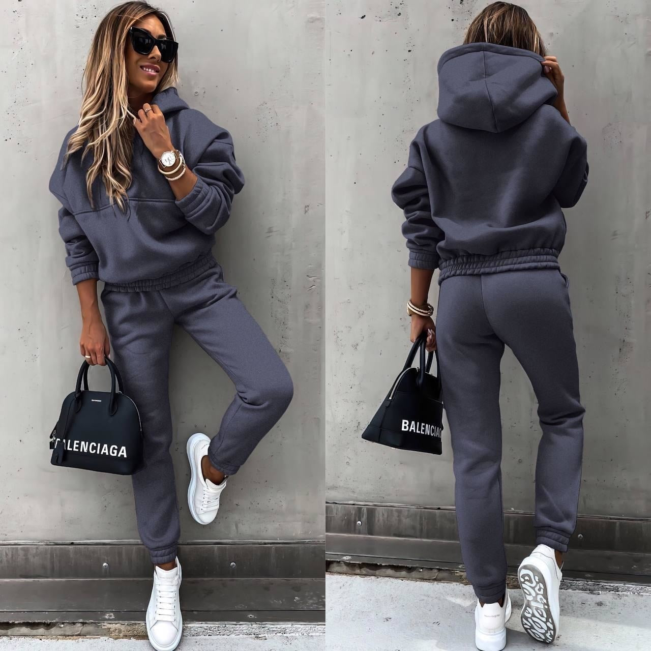 Felicity Women's Lounge Set – Soft Matching Sweatshirt & Joggers Tracksuit