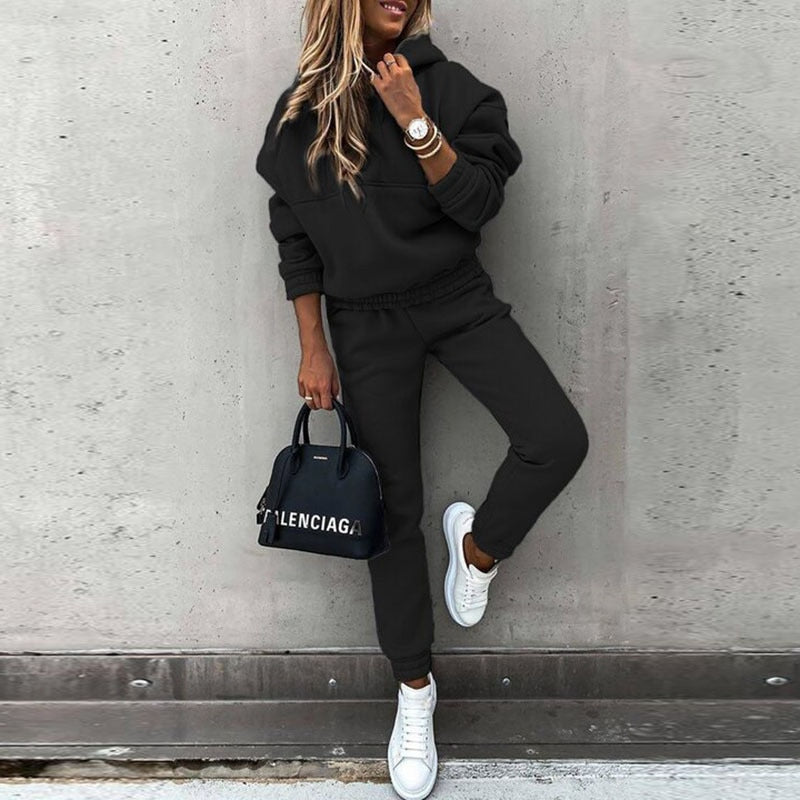 Felicity Women's Lounge Set – Soft Matching Sweatshirt & Joggers Tracksuit