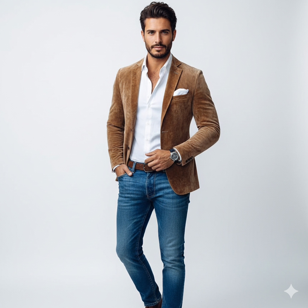 Quentin Men's Slim-Fit Casual Blazer – Modern Tailored Smart-Casual Jacket