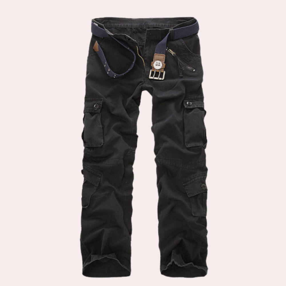 Henry Men's Cargo Trousers – Casual Utility Pants with Multi Pocket Streetwear Fit