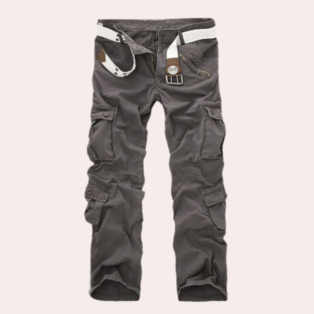 Henry Men's Cargo Trousers – Casual Utility Pants with Multi Pocket Streetwear Fit