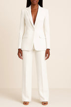 Victoria Women's Trouser Suit – Satin Blazer & Wide Leg Smart Co-Ord Set