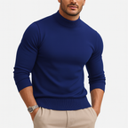 Theron Men's Roll-Neck Jumper – Soft Breathable Knit with a Refined Fitted Shape
