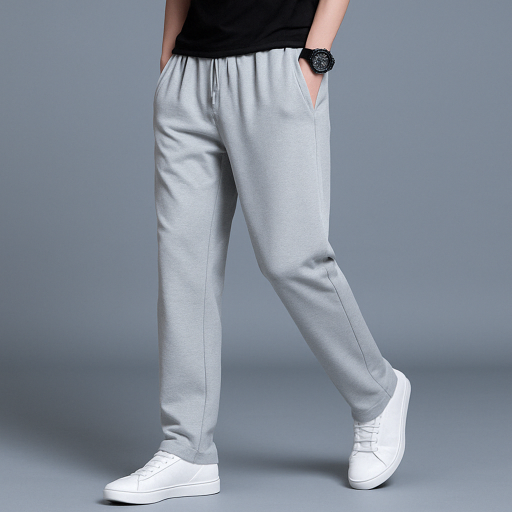 Caleb Men's Joggers – Premium Cotton Straight Leg Casual Sweatpants