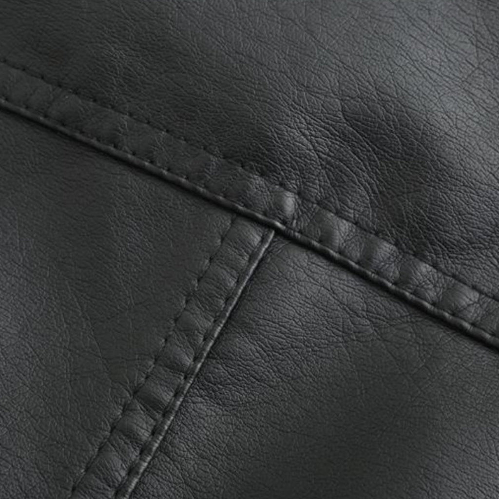 Valerie Women's Leather Jacket – Genuine Leather Zip Up Stand Collar Biker Jacket