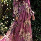 Primrose Women's Purple Maxi Dress – Lightweight Flowing Summer Style