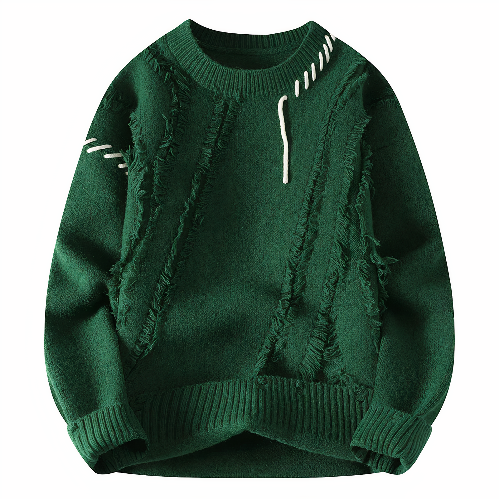 Gareth Men's Patchwork Jumper – Soft Warm Knit for Smart-Casual Autumn Style