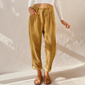 Harriet Women's Corduroy Trousers – High Waist Wide Leg Casual Smart Trousers