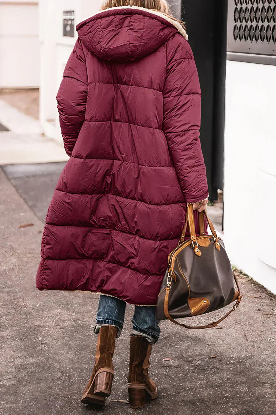 Yvette Women's Reversible Winter Coat – Two-in-One Warm Elegant Design